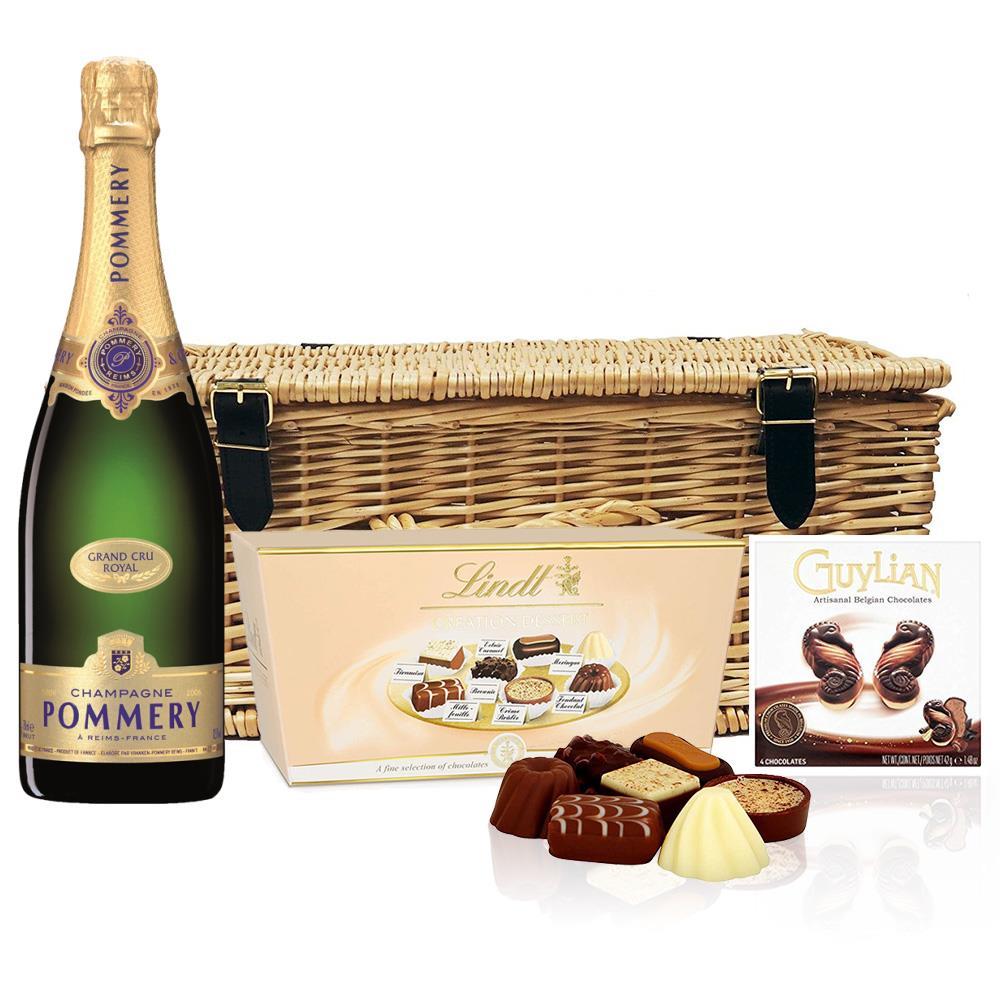 Pommery Grand Cru Vintage Champagne 75cl And Chocolates Hamper